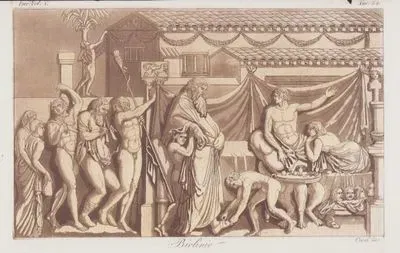 Petronius'un Satyricon'undan Bir Sahne- Trimalchio'nun, Banyodan Sonra Akşam Yemeğine Gelmesi, Avrupa Cilt V, Resim 54.