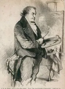 Ressam John Gilbert Tarafından Çizilen Joseph Mallord William Turner'un Resmi
