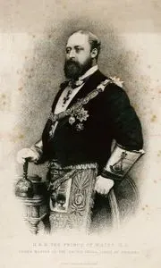 İngiltere Birleşik Büyük Locası'nın (UGLE) Büyük Üstadı Galler Prensi H.R.H. Albert Edward