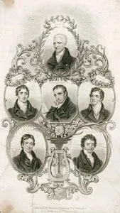 George Crabbe, Thomas Campbell, William Wordsworth, Thomas Moore, Charles Lamb, Washington Irving