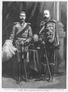 Alman Üniforması İçinde Galler Prensi Albert Edward Ve George