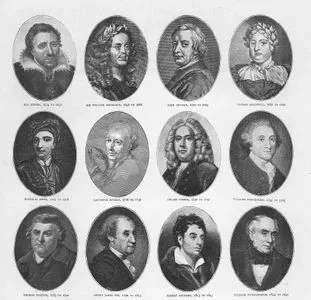 Şair Portreleri-Ben Jonson, William Davenant, John Dryden,Thomas Shadwell, Nicolas Rowe, Laurence Eusden, Colley Cibber,William Whitehead, Thomas Warton, Henry James, Robert Southey, William Wordsworth