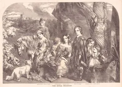 İngiliz Kraiyet Ailesinin Çocukları-Prens Alfred-Prenses Louisa-Prenses Alice-Galler prensi-Prenses Helena-Prens Arthur