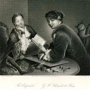 Gravürcü(Hakkak) Georg Friedrich Schmidt ile Karısı Frau