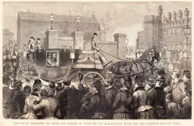 Galler Prensi (İngiltere Kralı) Ve Prensesi Marlborough House'dan Ayrılırken