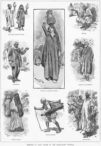 Kahire'den Çeşitli Portreler-Su Satan Çocuklar-Rehber-Mısırlı Köylü Kadın-Dilenci-Sokak Satıcısı-Peçeli Kadın-Su Taşıyıcısı-Eşek Bakıcısı