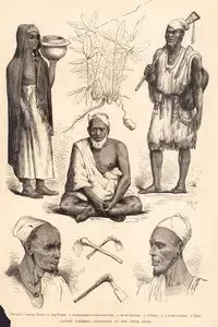 Afrika'dan Çeşitli Portreler-1.Fulalı Kadın 2.Bambaralı Erkeğin Tarlaya Gitmesi 3.Mandingolu Yaşlı Erkek 4.Borgoo'lu Erkek 5.Fulalı Erkek 6.Aletler