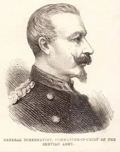 1876-1877 Osmanlı-Sırp Savaşı Sırasında Sırp Ordusu Komutanı General Tchernayeff
