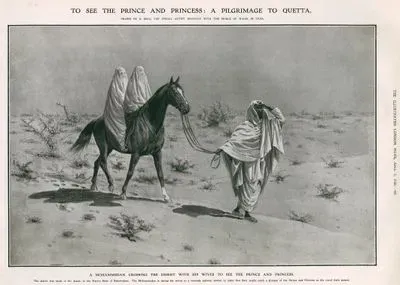 Prens Ve Prensesi Görmek İçin Bir Müslüman Erkeğin Eşleri İle Birlikte  Quetta'da Çölü Geçmesi