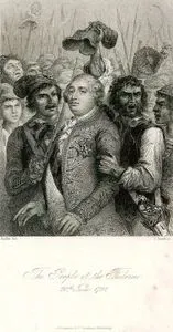 20 Haziran 1792'de Tuileries Sarayını Basan Fransaız İhtilalcilerinin Fransa Kralı XVI.Louis'e Bağımsızlık Simgesi Şapkayı Giydirmeleri