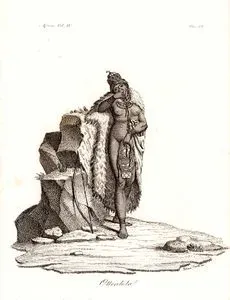 Angola'da Khoekhoe (Hottentot) Kabilesinden Bir Kadın, Afrika Cilt IV. Resim 52.