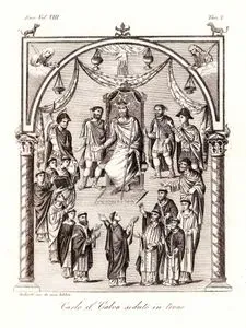 Kutsal Roma İmparatoru II. Charles (Dazlak Karl), Avrupa. Cilt VIII. Resim 7.