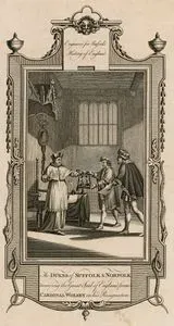 İngiltere Kralının Emriyle Lord Şansölye Görevinden İstifa Eden Kardinal Thomas Wolsey'in İngiltere Mührünü Suffolk Ve Norfolk Düklerine Teslim Etmesi