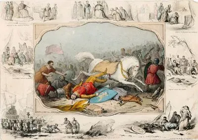 Hasting Savaşı (1066)-İngiltere Kralı II.Harold'un Hasting Savaşında Ölümü-Harold William'ın Sarayında-İngiltere Kralı II.Harold'un Taç Giymesi-İngiltere 
Kralı Edward'ın Ölümü-Hasting Savaşından Önce İngiliz Askerleri-İngiltere Kralı II.Harold'un Bulunması-Normanların İngiltere'ye Gelişi-Hasting Savaşından Önce Norman Askerleri