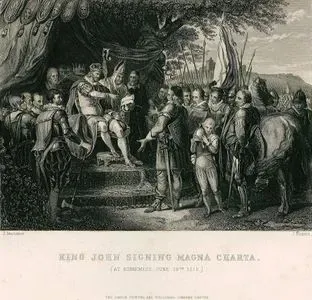 Kral John'un Magna Carta'yı (Büyük Sözleşme) İmzalaması (Runnymede, 19 Haziran 1215)