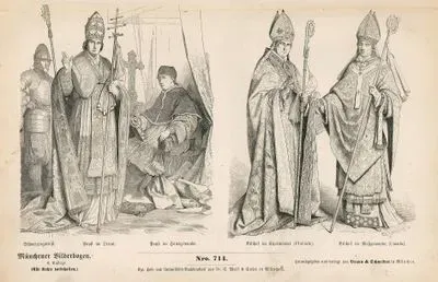 16. Ve 17. Yüzyıllarda-İsviçre'li Muhafız, Tören Kıyafeti İle Papa ve Papann Günlük Yaşam Kıyafeti-Katolik Piskoposun Yağmur Cübbesi ve Tören Cübbesi