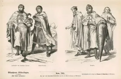 12. Ve 13. Yüzyılda- Töton Şövalyelerine (Teutonik Şövalyeleri-Kudüs Azize Meryem Hastanesi) Bağlı Üstad ve Şövalye- Şövalyeler