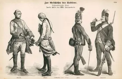 18.Yüzyılın İkinci Yarısında (1750-1799)- 1760 ile 1775 Tarihleri Arasında Avusturyalı General Ve Subay- 1760 ile 1775 Tarihleri Arasında Avusturyalı Süvari Ve Piyade Asker