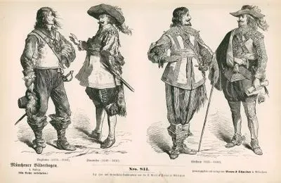 17.Yüzyılın İlk Yarısında (1600-1649)- 1638 ile 1640 Yılları Arası İngilizlerin ve 1640 ile 1650 Yılları Arası Flamanların Kıyafetleri- 1625 ile 1640 Yılları Arası Soylu Kişilerin Kıyafetleri