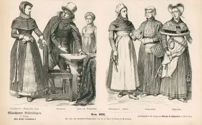 17.Yüzyılın Birinci Döneminde (1600-1633) Danimarka- Danimarkalı Şehirli Kadın, Tüccar ve Kadın Kıyafetleri- Danimarka'nın(Günümüzde Almanya) Upford, Dithmarschen and Eiderstadt Bölgelerinde Yaşayan Danimarkalı Kadınların Kıyafetleri