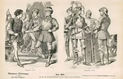 Burgundiya Düklüğü-  1470 Yılında Burgundiyalı Yönetici ve Askerler