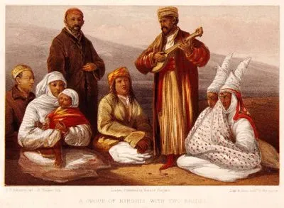 İki Gelin İle Birlikte Bir Kırgız Gurubu