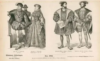 16.Yüzyılda Fransa- Fransa Kralı IX.Charles(1550-1574) ve Fransa Kraliçesi Avusturyalı Elizabeth(1554-1592)- Navarra Kralı II.Henry(1505-1555) ve Aumale Dükü  Claude de Lorraine (1515-1550)