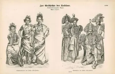19.Yüzyılda Asya- Sri Lanka'nın Jaffna Şehrinden Aktrisler- Sri Lanka'nın Jaffna Şehrinden Aktörler ve Sri lanka'lı Elçi