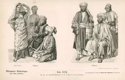 19.Yüzyılda Afganistan- Hintli Danscı Kız ve Afganlılar
