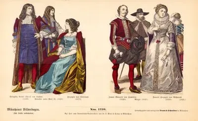 17. Yüzyılda İngiltere-Londra Şerifi Slingsby Bethel (1680), II.Charles'a Bağlı Kişi,  Cleveland Düşeşi (1675)-Hamilton Markisi James (1620)-Şehirli (1645), Richmond Düşeşi Frances (1620)