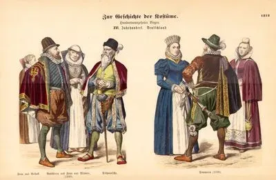 16.Yüzyılın Sonunda Almanya-Rostock'dan Bir Kadın, Meclis Üyesi Bir Erkek Ve Wismar'dan Bir Kadın (1590), Dithmarschen'den
 Bir Erkek-Pomerania'dan Bir Grup İnsan (1590)