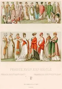 1794 ile 1814 Yılları Arasında Fransız Kadınlarının Kullandığı Şallar ve Şal Bağlama Yöntemleri