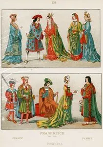 1485 ile 1510 Yılları Arasında Fransız Festival ve Düğün Kıyafetleri