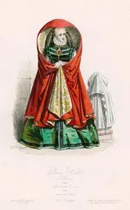 1581 Yılında Anvers'li Soylu Kadın Kıyafeti