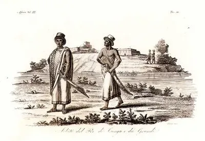 Kongo Kralı Ve Zenginlerinin Kıyafetleri, Afrika Cilt III. Resim 41.