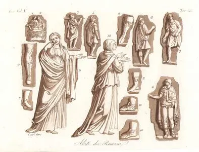 Roma İmparatorluğu Döneminde İtalyanların Kıyafetleri, Avrupa. Cilt V. Resim 55.