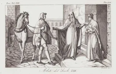 XIII. Yüzyılda İtalyanların Kıyafetleri, Avrupa Cilt VIII. Resim 124.