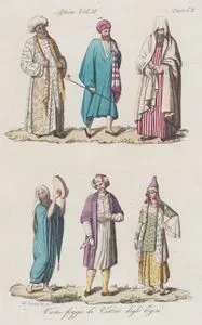 XVIII. Yüzyılın Başlarında Mısırlıların Çeşitli Giyim Tarzları, Afrika Cilt II. Resim 62.