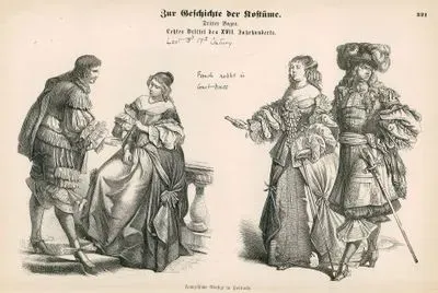 17.Yüzyılın Üçüncü Döneminde (1667-1699)-Fransız Soylularının Saray Kıyafeti