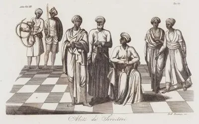 XVIII. Yüzyılın Başlarında Hindistan'da Erkek Hizmetli Kıyafetleri, Asya Cilt III. Resim 57.