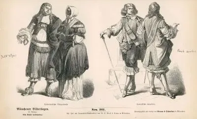 17.Yüzyılın Üçüncü Döneminde (1667-1699)-Hollanda'da Orta Sınıfa Dahil Vatandaşların Kıyafeti-Fransız Centilmenleri