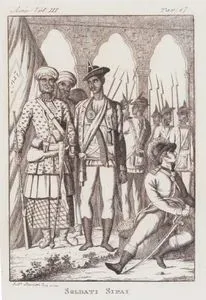 XVIII. Yüzyılda Sepoy Birliği Askerleri, Asya Cilt III. Resim 17.