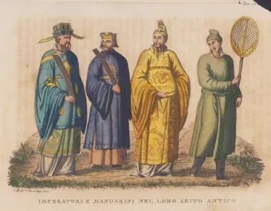 Antik Giysileri İle Çin İmparatoru Ve Üst Düzey Saray Görevlileri, Resim 14.