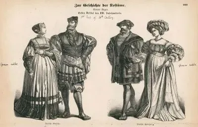 16.Yüzyılın İlk Döneminde (1500-1533)-Alman Aristokratlarının Kıyafetleri