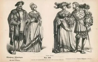 16.Yüzyılın İlk Döneminde (1500-1533)-Alman Soylularının Kıyafetleri