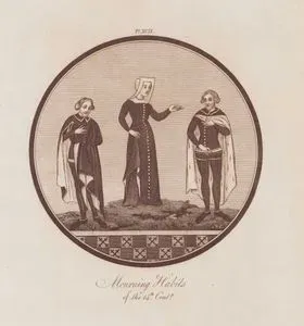 14.Yüzyılda İngiliz Matem (Yas Tutanların) Kıyafetleri, Resim 99.