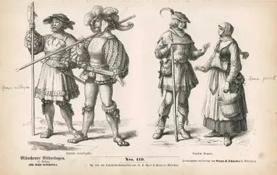 16.Yüzyılın İlk Döneminde (1500-1533)-Alman Askerleri-Alman Köylüleri