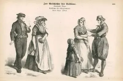 19.Yüzyılda Hollanda  Halk Kıyafetleri