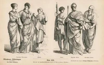 Antik Roma- Soylu Kadınların Kıyafetleri, Köle Kadın-Fasces Taşıyan Lictor, Roma İmparatoru Ve Roma Soylusu