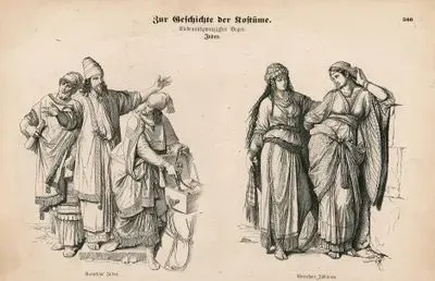 Antik Yehuda Krallığı- Yahudi Soylu Erkek Ve Kadınlarin Kıyafetleri